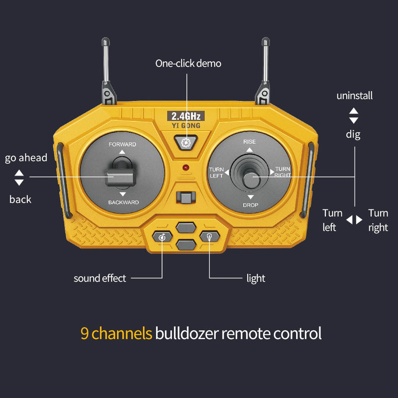 Trator de Esteira - Máquinas de Engenharia de Controle Remoto