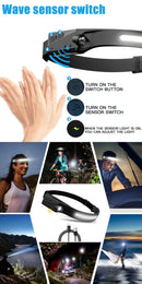 HEAD LED - Lanterna de Cabeça - USB recarregável