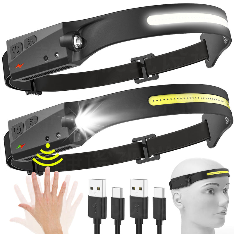 HEAD LED - Lanterna de Cabeça - USB recarregável